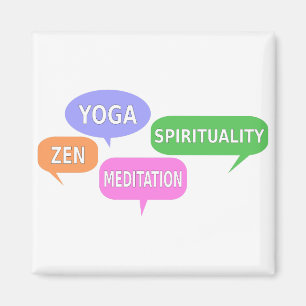 Aimant Yoga Spiritualité Zen Méditation Discours Bulles