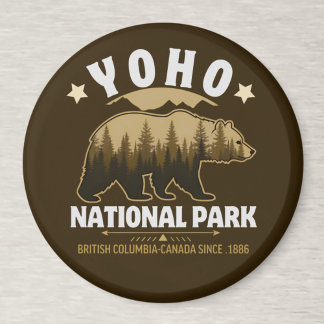 Aimant Yoho National Park Canada – Bear & Forest Landscap