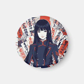 Aimant Yokai and protective talismans depicted in a Japan