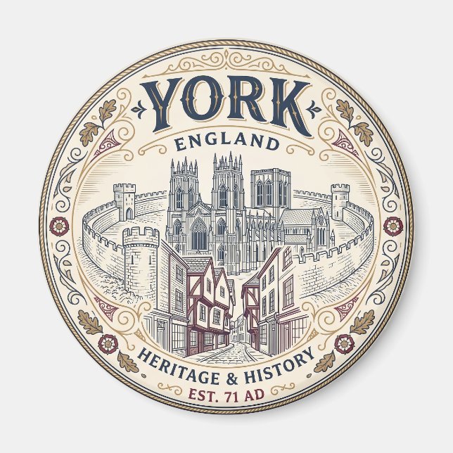 Aimant York, Angleterre (Devant)