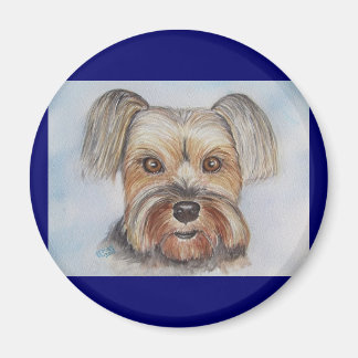 aimant yorkie de la peinture personnalisée