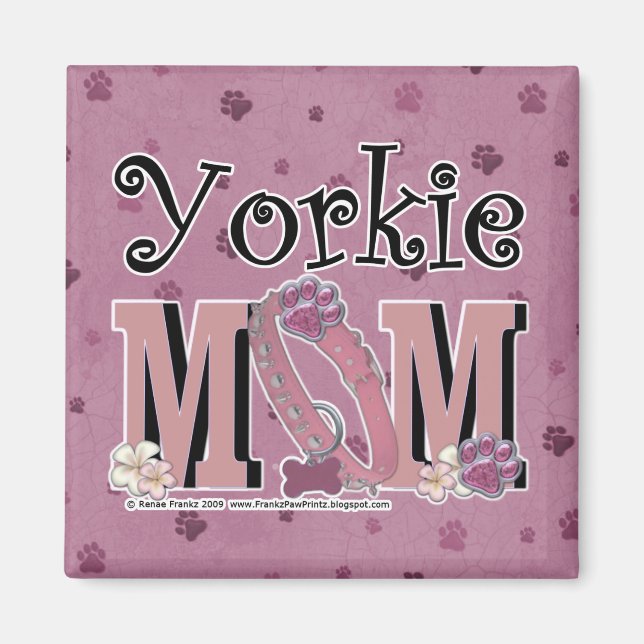 Aimant Yorkie MOM (Devant)