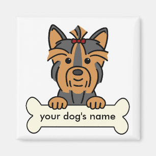 Aimant Yorkie personnalisé