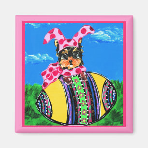 Aimant Yorkie Poo de Pâques