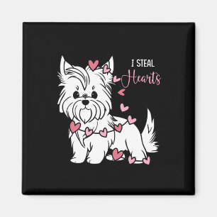Aimant Yorkshire Terrier Chien I Voler Coeurs mignons Val