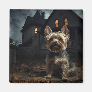 Aimant Yorkshire Terrier Halloween Épouvantable