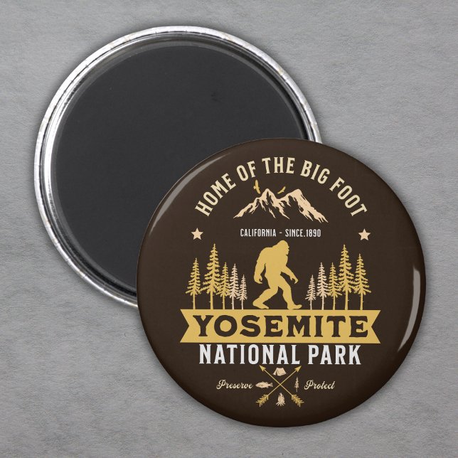 Aimant Yosemite National Park Home of the Big Foot (Créateur téléchargé)