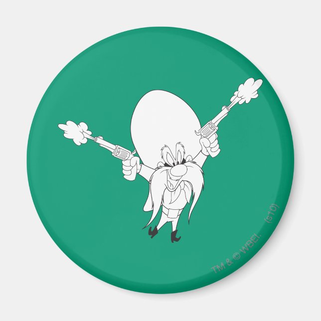 Aimant Yosemite Sam Guns Blazing (Devant)