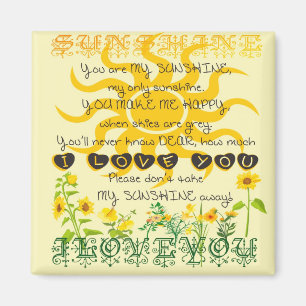 Aimant You are my sunshine.