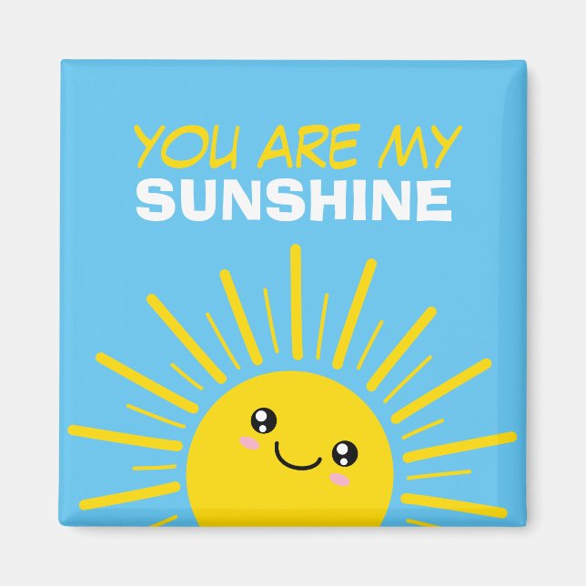 Aimant You are my sunshine (Devant)