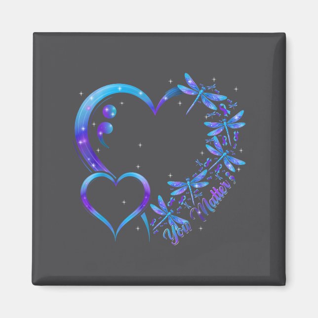 Aimant You Dragonfly Suicide Prevention Awareness Men Wom (Devant)