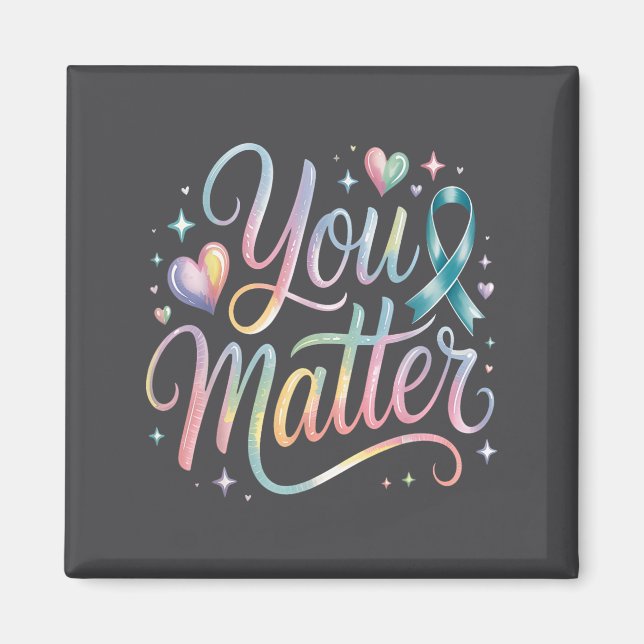 Aimant You Suicide Prevention Awareness  (Devant)