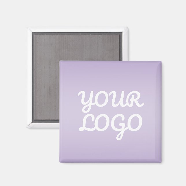 Aimant Your Logo & Modern Simple Ombre | Lavender (Recto/Verso)