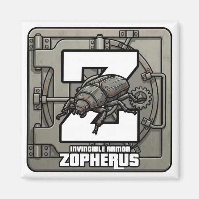 Aimant Z is for Zopherus (Ironclad Beetle) –GTA Style ABС (Devant)