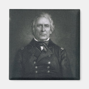 Aimant Zachary Taylor, gravé après un daguerréotype pa