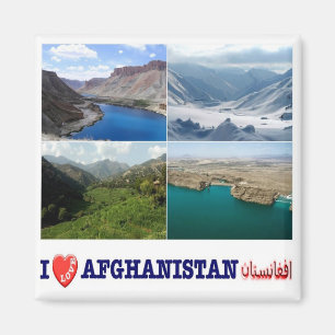 Aimant zAF005 I Love AFGHANISTAN, Paysages, Frigo