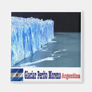 Aimant zAR011 PERITO MORENO GLACIER, Père Noël Cruz, Réfr