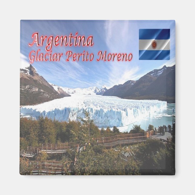 Aimant zAR013 PERITO MORENO GLACIER, Père Noël Cruz, Frig (Devant)
