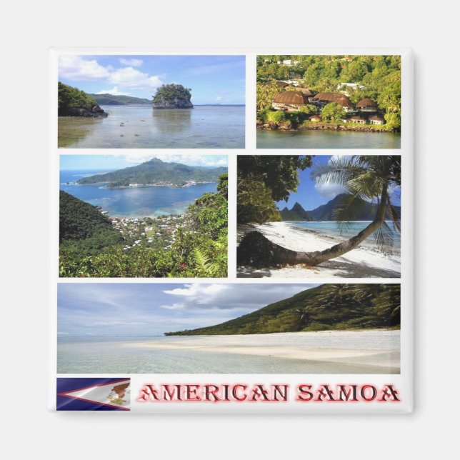 Aimant zAS003 AMERICAN SAMOA, Oceania, Fridge (Devant)