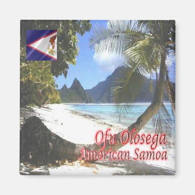 Aimant zAS006 OFU OLOSEGA, American Samoa, Fridge (Devant)