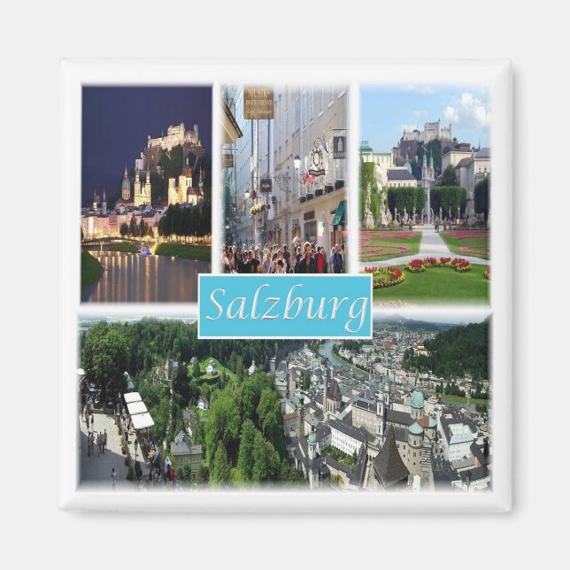 Aimant zAT008 SALZBURG Autriche - Frigo (Devant)