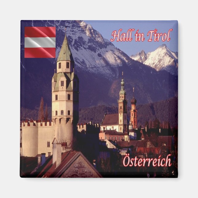 Aimant zAT019 HALL EN TYROL Autriche, Frigo (Devant)