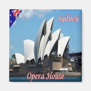 Aimant zAU033 SYDNEY, OPÉRA HOUSE, Australie, Frigo