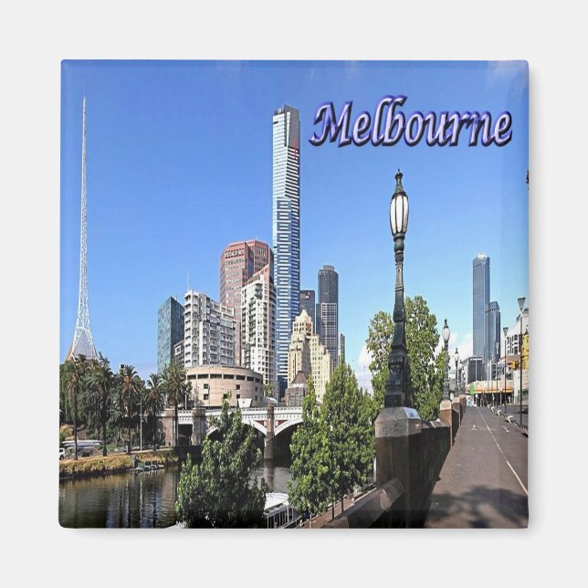 Aimant zAU047 MELBOURNE, Australie, Océanie, Fridge (Devant)