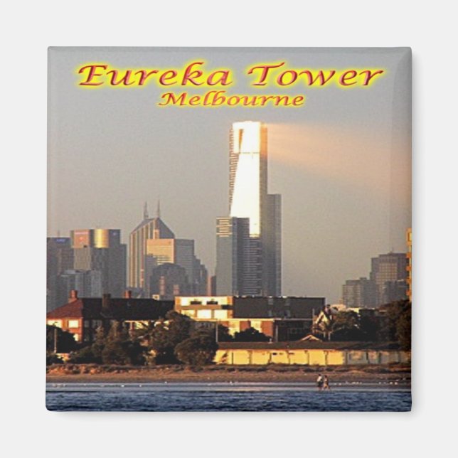 Aimant zAU053 MELBOURNE, EUREKA TOWER, Australie, Frigo (Devant)