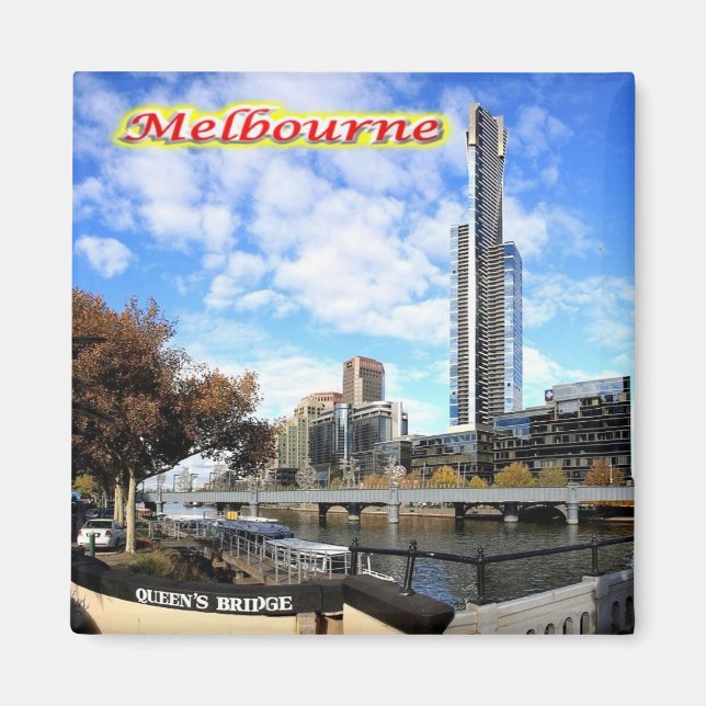 Aimant zAU054 MELBOURNE, EUREKA TOWER, Australie, Frigo (Devant)
