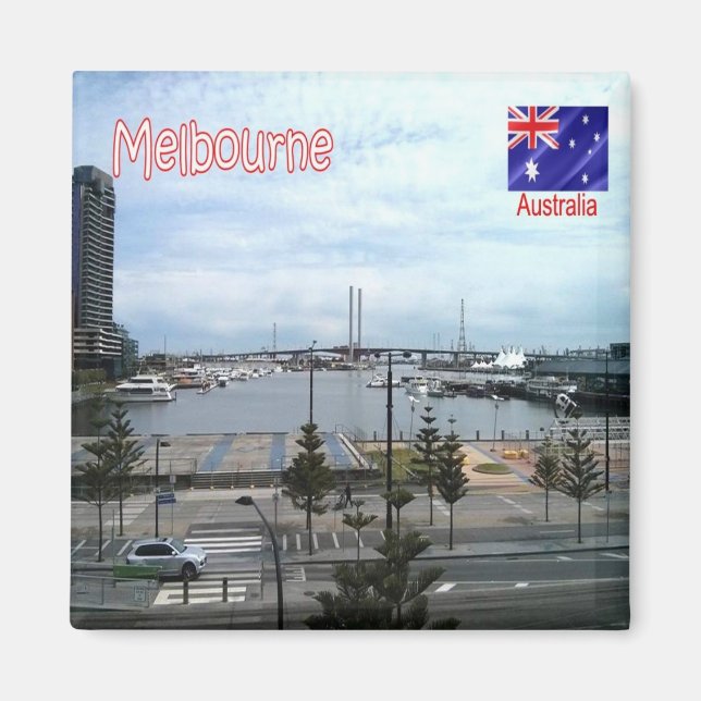 Aimant zAU071 MELBOURNE, Australie, Océanie, Fridge (Devant)