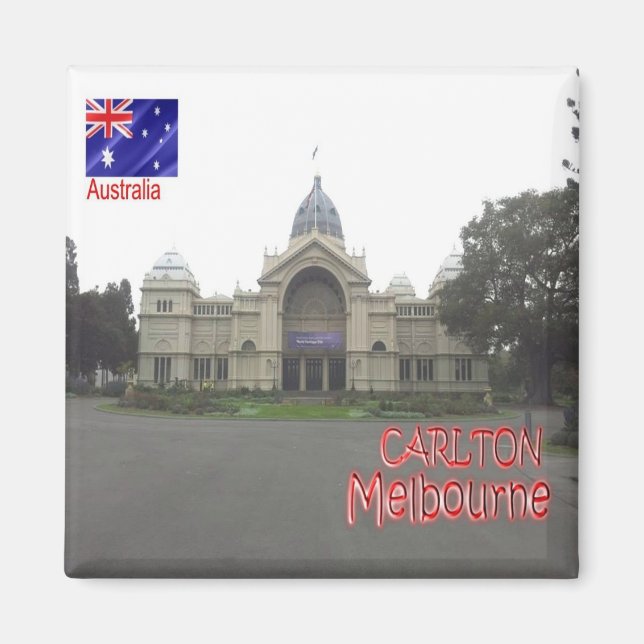 Aimant zAU077 CARLTON, MELBOURNE, Australie, Fridge (Devant)