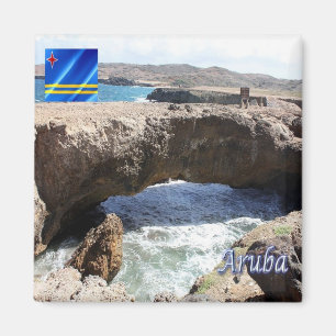 Aimant zAW009 ARUBA, Pont naturel bébé, Réfrigérateur