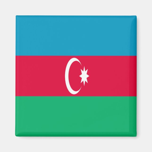 Aimant zAZ001 Azerbaïdjan DRAPEAU Azerbaïdjan, réfrigérat (Devant)