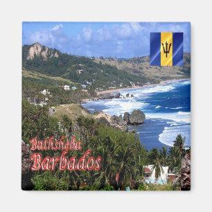 Aimant zBB006 BATHSHEBA, Barbade, Vue aérienne, Frigo