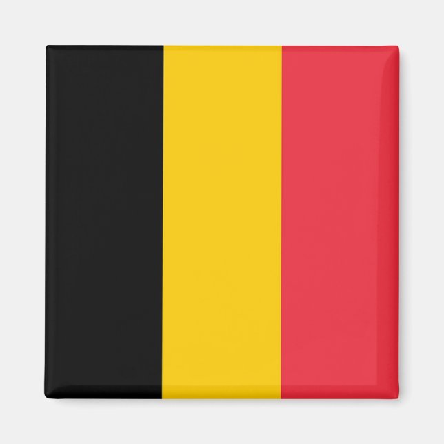 Aimant zBE001 DRAPEAU BELGE Belgique - Réfrigérateur (Devant)