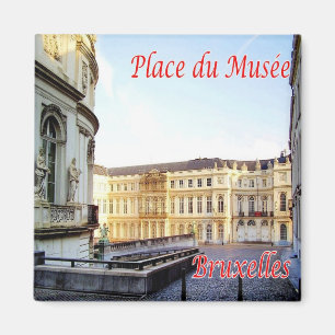 Aimant zBE017 BRUXELLES Carré du musée BRUXELLES, Frigo
