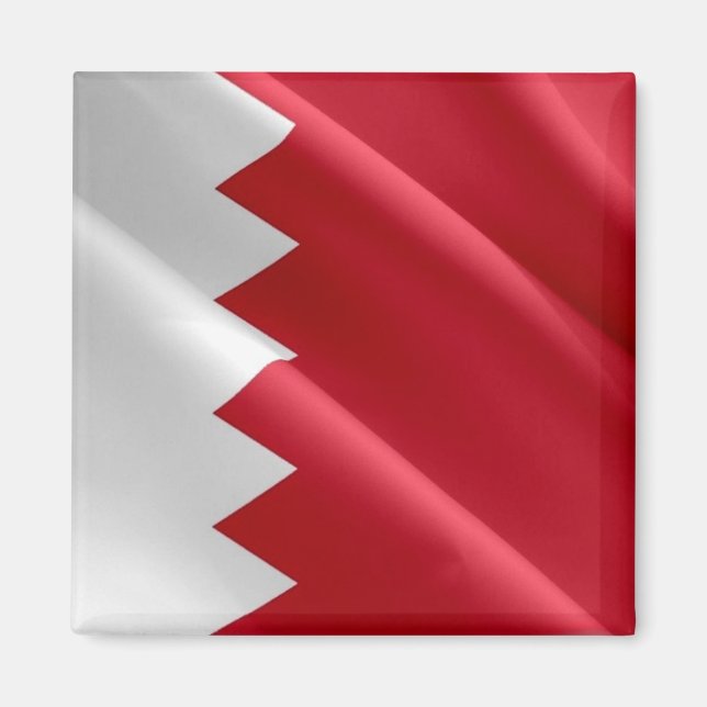 Aimant zBH002 Bahraini agitant DRAPEAU Bahreïn, réfrigéra (Devant)