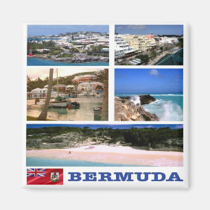 Aimant zBM003 BERMUDA, Mosaic, America, Fridge