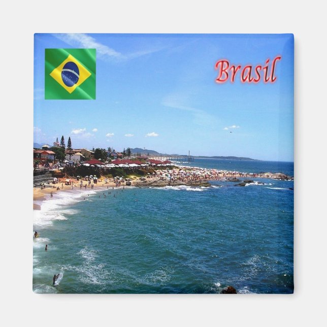 Aimant zBR028 RIO DAS OSTRAS, Brésil, Amérique, Fridge (Devant)