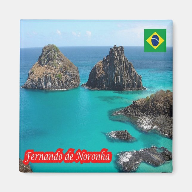 Aimant zBR038 FERNANDO DE NORONHA, Brésil, Réfrigérateur (Devant)