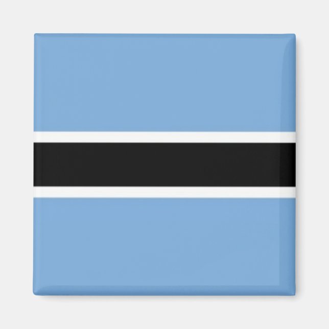 Aimant zBW001 BOTSWANA FLAG, Afrique, Frigo (Devant)