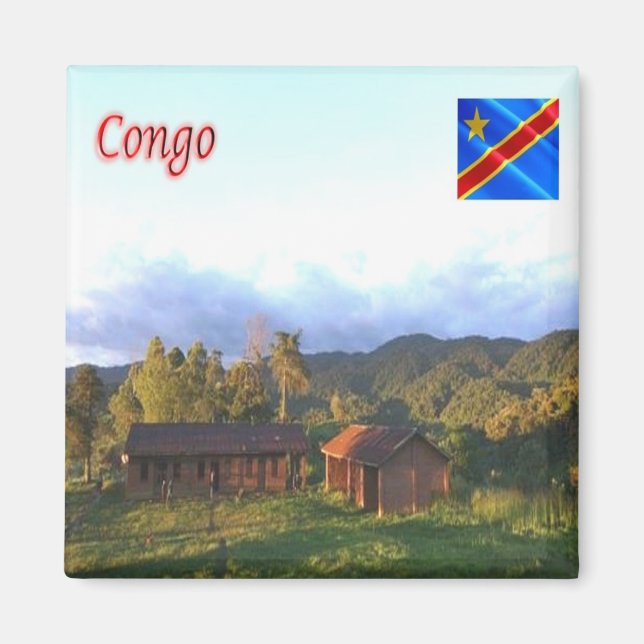 Aimant zCD005 CONGO, Afrique, réfrigérateur (Devant)