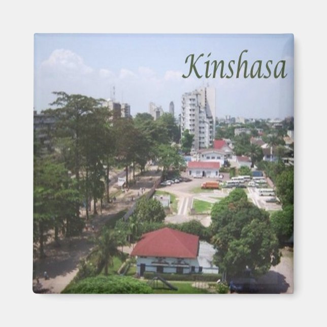 Aimant zCD006 KINSHASA, CONGO, Afrique, Frigo (Devant)