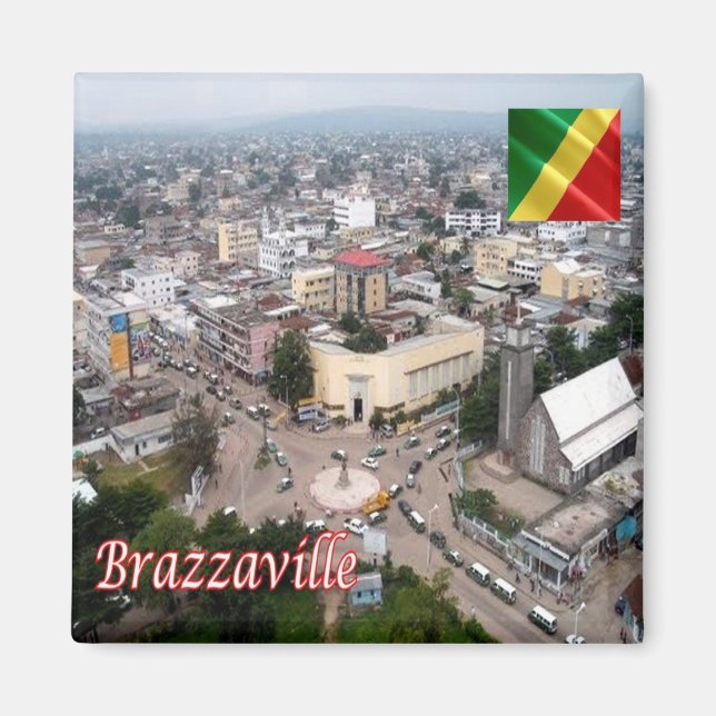 Aimant ZCG006 BRAZZAVILLE, République du Congo, Fridge (Devant)