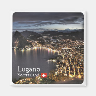 Aimant zCH014 LUGANO Suisse - Réfrigérateur