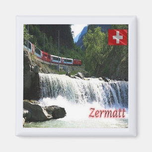 Aimant zCH033 ZERMATT Panorama Suisse - Réfrigérateur