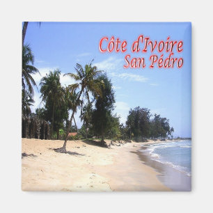 Aimant zCI006 SAN PEDRO, Côte d'Ivoire, Afrique, Frigo