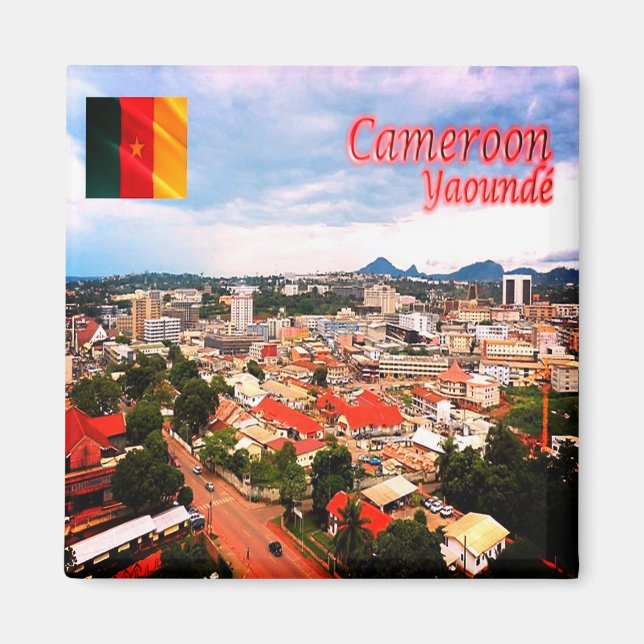 Aimant zCM006 YAOUNDE', Cameroun, Afrique, Frigo (Devant)