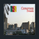 Aimant zCM019 DOUALA, Cameroon, Africa, Fridge<br><div class="desc">Here you will find the souvenir of your vacation. This category contains fridge magnets of many locations in Cameroon. Amaze friends and relatives with the unique souvenirs from your great trip! Try us!</div>